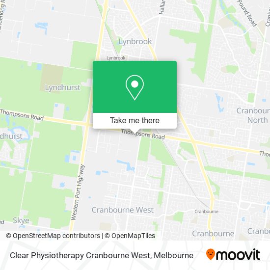 Clear Physiotherapy Cranbourne West map