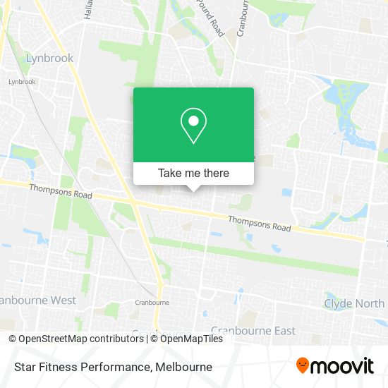 Star Fitness Performance map