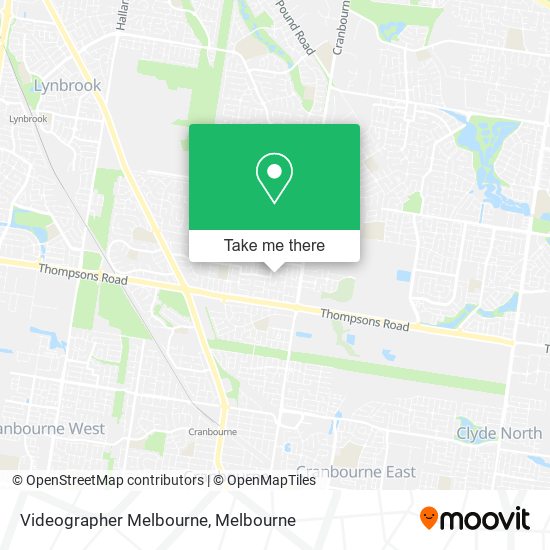 Videographer Melbourne map