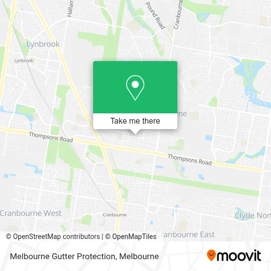 Mapa Melbourne Gutter Protection