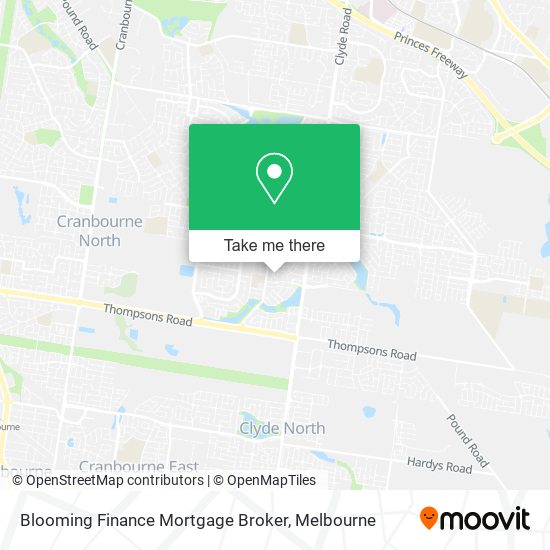 Mapa Blooming Finance Mortgage Broker