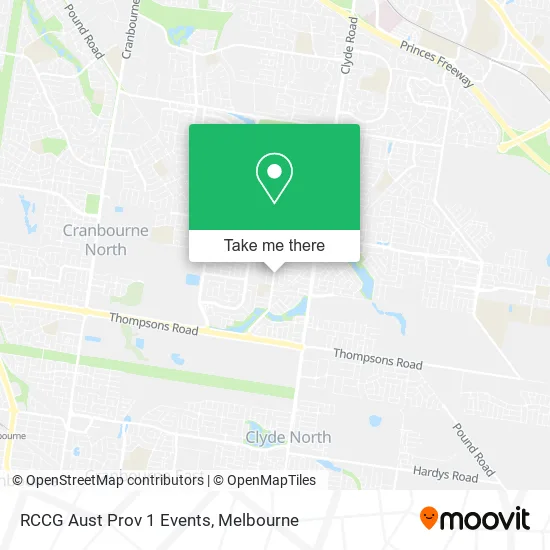 RCCG Aust Prov 1 Events map