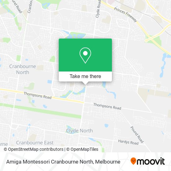 Amiga Montessori Cranbourne North map