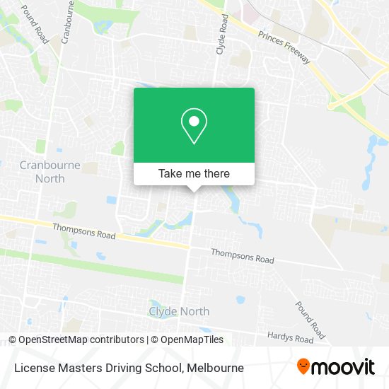 License Masters Driving School map