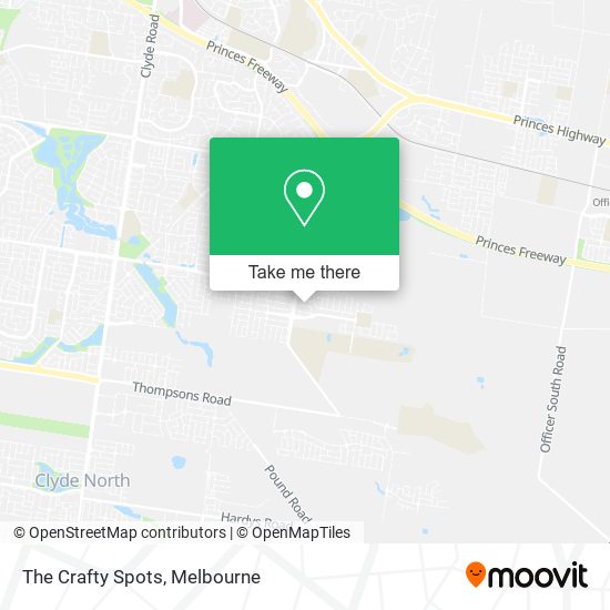 The Crafty Spots map