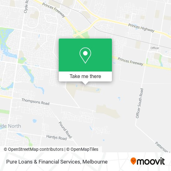 Pure Loans & Financial Services map