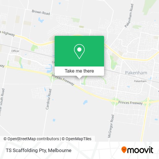 TS Scaffolding Pty map