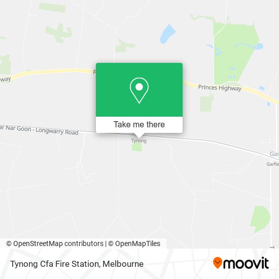 Tynong Cfa Fire Station map