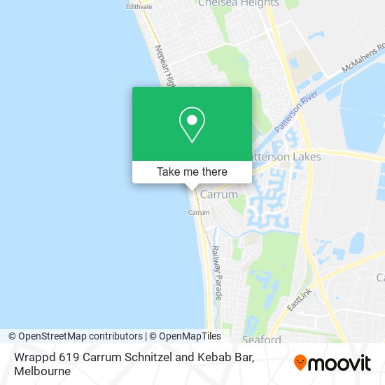 Wrappd 619 Carrum Schnitzel and Kebab Bar map