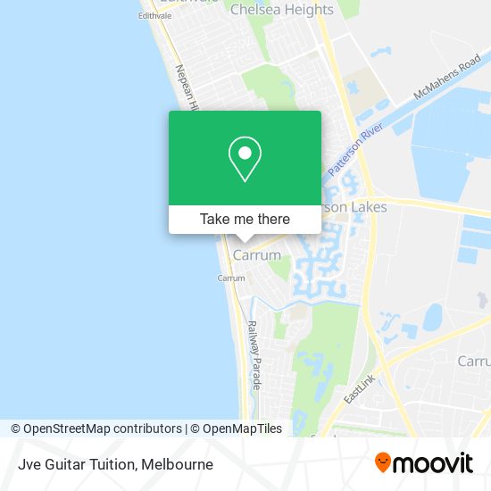 Jve Guitar Tuition map