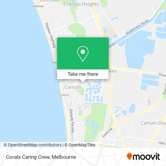 Corals Caring Crew map