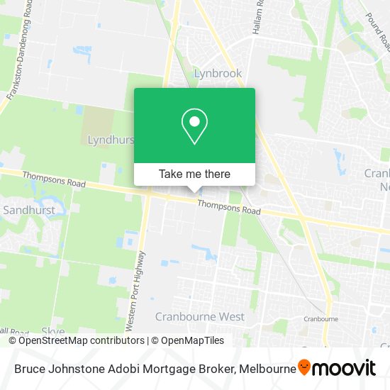 Bruce Johnstone Adobi Mortgage Broker map