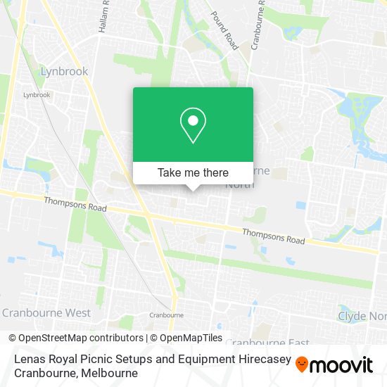 Lenas Royal Picnic Setups and Equipment Hirecasey Cranbourne map