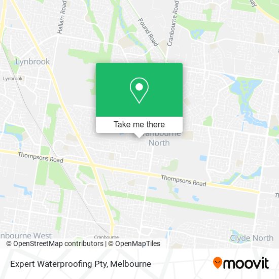 Expert Waterproofing Pty map