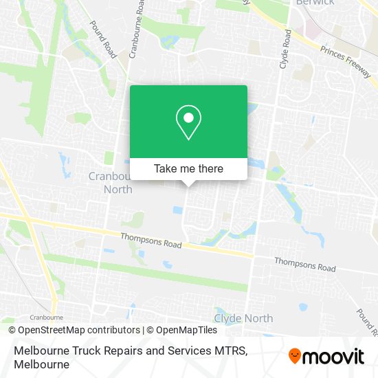 Melbourne Truck Repairs and Services MTRS map