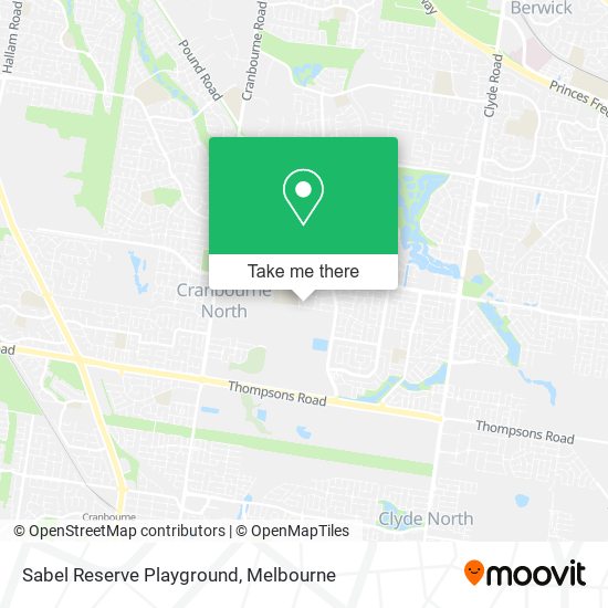 Sabel Reserve Playground map