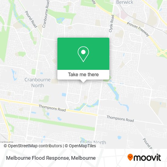 Melbourne Flood Response map