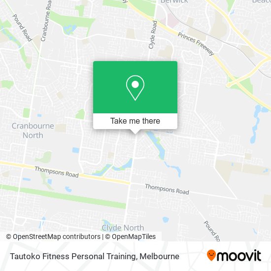 Tautoko Fitness Personal Training map