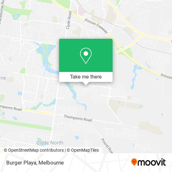 Burger Playa map