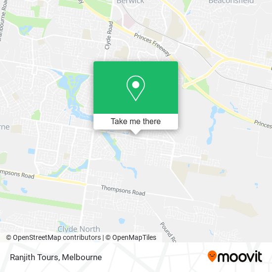 Ranjith Tours map