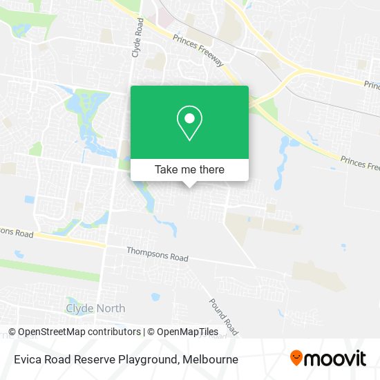 Evica Road Reserve Playground map