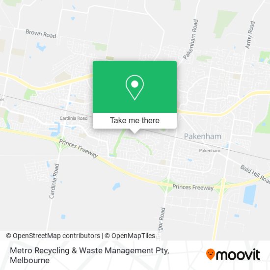 Metro Recycling & Waste Management Pty map
