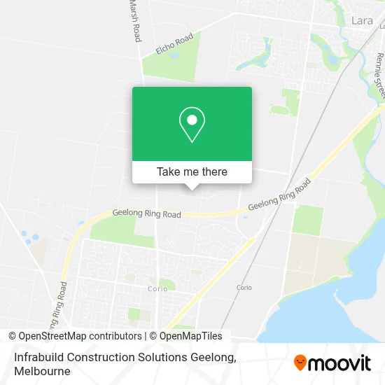 Mapa Infrabuild Construction Solutions Geelong