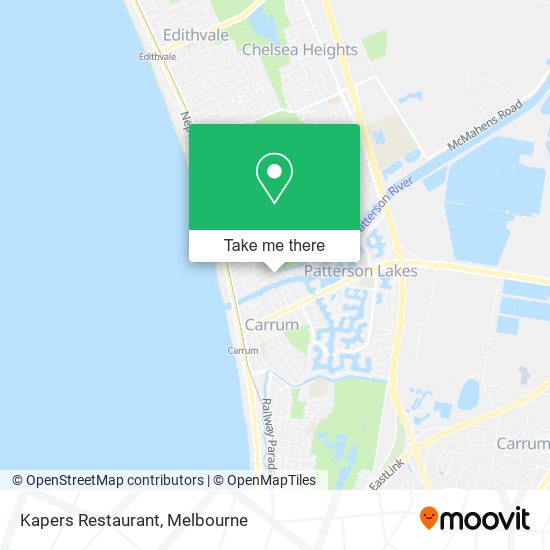 Kapers Restaurant map