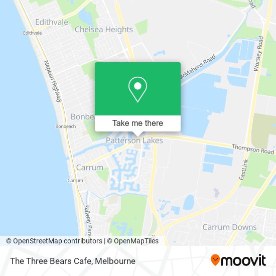 The Three Bears Cafe map