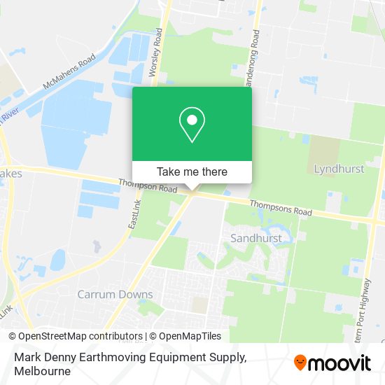 Mark Denny Earthmoving Equipment Supply map