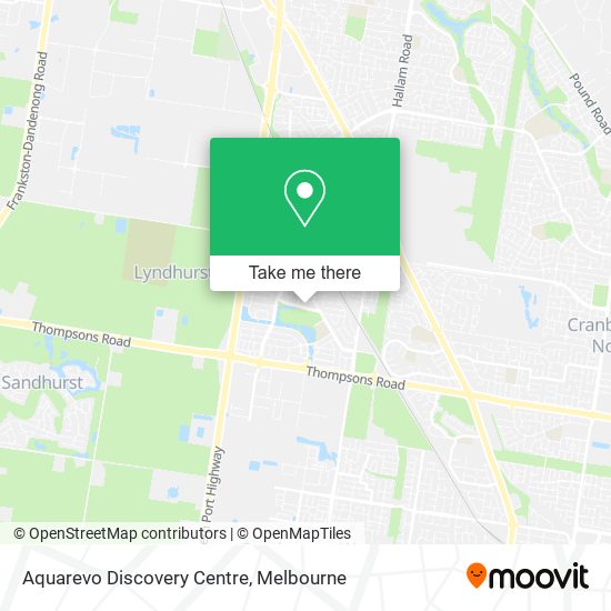 Aquarevo Discovery Centre map