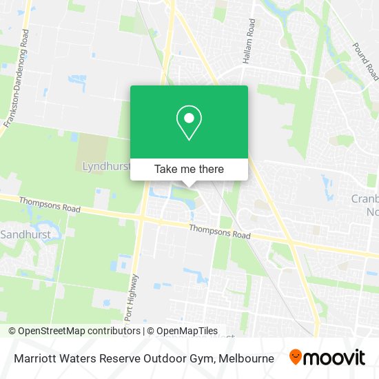 Marriott Waters Reserve Outdoor Gym map