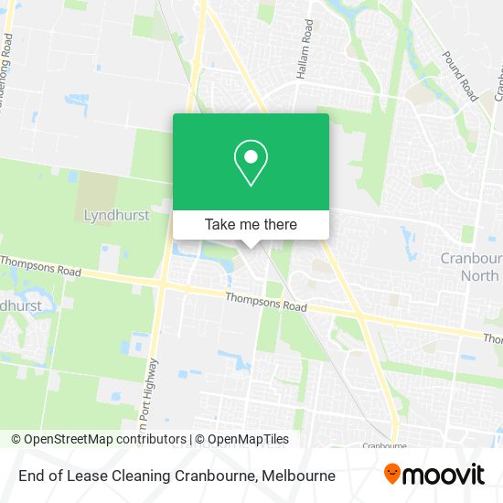 End of Lease Cleaning Cranbourne map