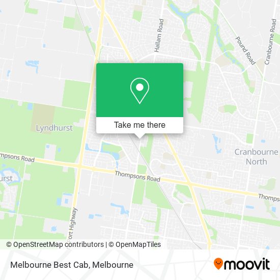 Melbourne Best Cab map