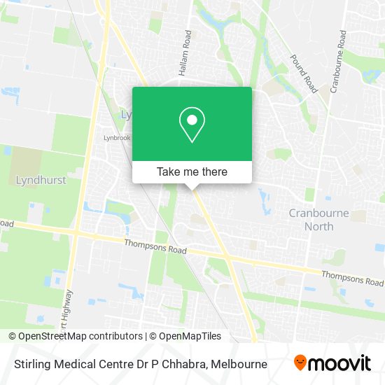 Stirling Medical Centre Dr P Chhabra map