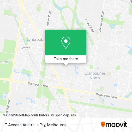 T Access Australia Pty map