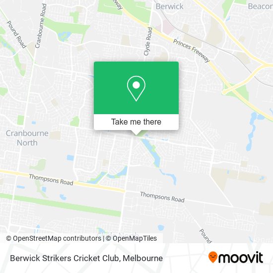 Berwick Strikers Cricket Club map