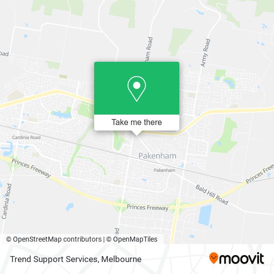Trend Support Services map