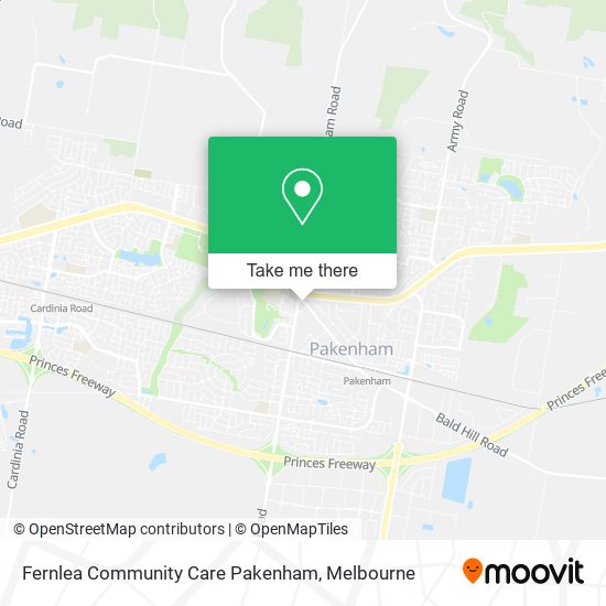 Fernlea Community Care Pakenham map