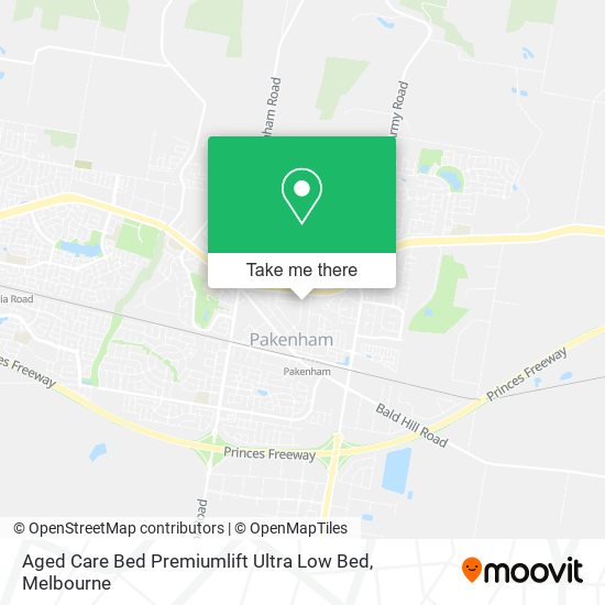 Aged Care Bed Premiumlift Ultra Low Bed map