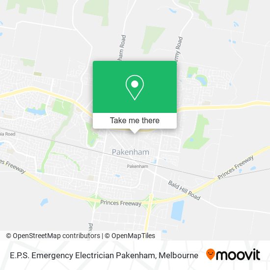 E.P.S. Emergency Electrician Pakenham map