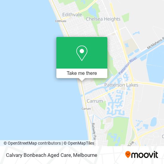 Calvary Bonbeach Aged Care map