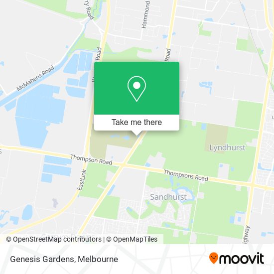 Genesis Gardens map