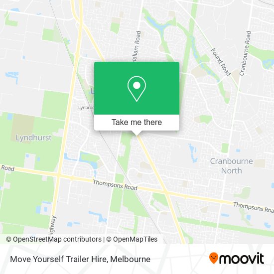 Move Yourself Trailer Hire map