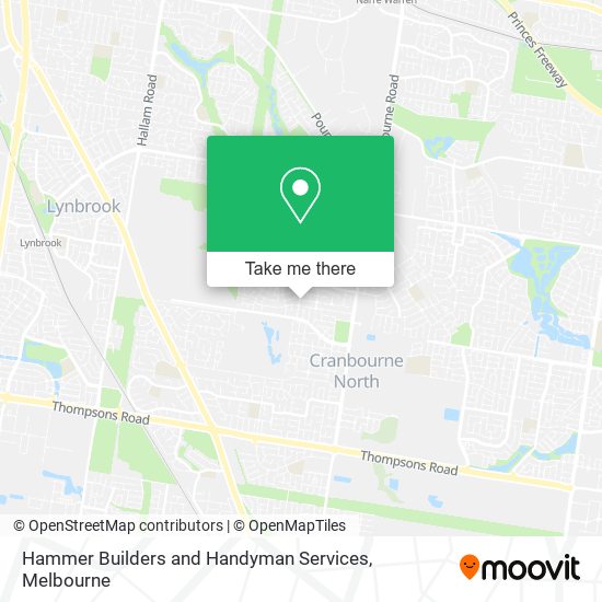 Hammer Builders and Handyman Services map