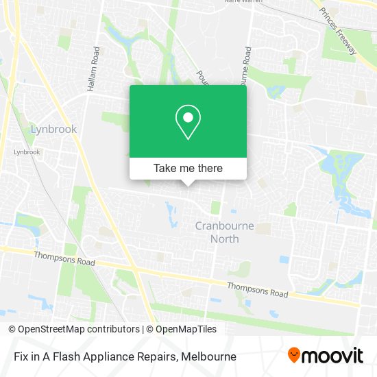Fix in A Flash Appliance Repairs map