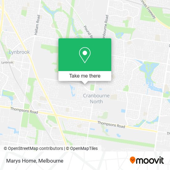 Marys Home map