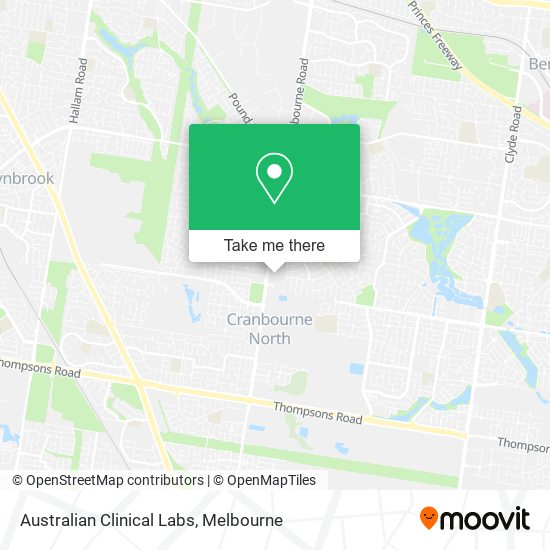 Australian Clinical Labs map