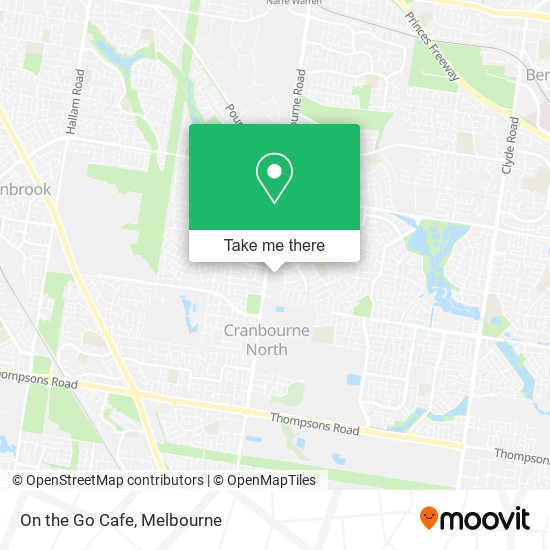 On the Go Cafe map