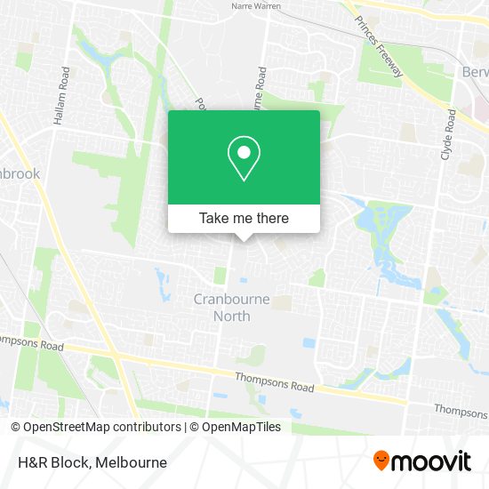 H&R Block map